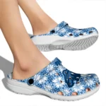 customized minnesota wild snowflake mosaic clogs best selling