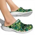 customized minnesota wild tropical leaves clogs best selling