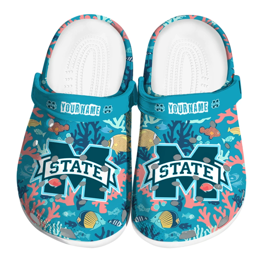 customized mississippi state bulldogs tropical fish ocean clogs best selling customized mississippi state bulldogs tropical fish ocean clogs best selling