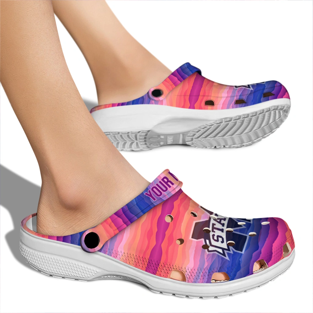 customized mississippi state bulldogs wavy stripes clogs fashion forward customized mississippi state bulldogs wavy stripes clogs fashion forward