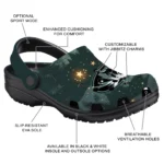 customized missouri tigers deer nightscape clogs best selling