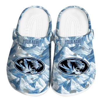 customized missouri tigers mountain artwork clogs best selling