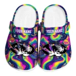 customized missouri tigers swirling mushrooms clogs best selling