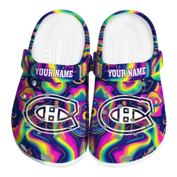 customized montreal canadiens swirling mushrooms clogs best selling