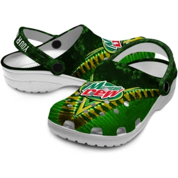 customized mountain dew tye die green yellow clogs high quality hey clogs