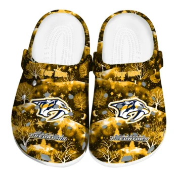 customized nashville predators snowy hills clogs best selling
