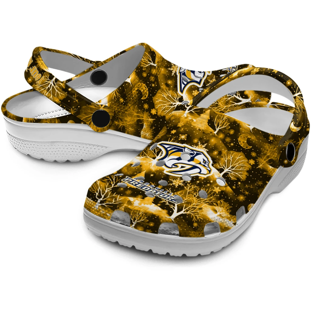 customized nashville predators snowy hills clogs high quality customized nashville predators snowy hills clogs high quality
