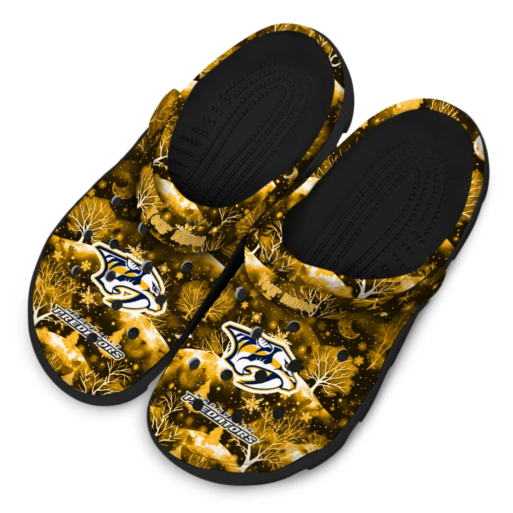 customized nashville predators snowy hills clogs latest model customized nashville predators snowy hills clogs latest model