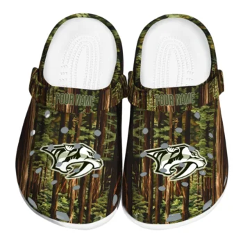 customized nashville predators woods forest designs clogs best selling