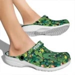 customized navy midshipmen tropical leaves clogs best selling