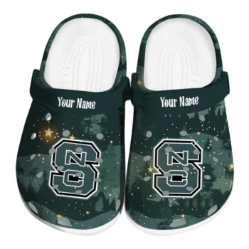 customized nc state wolfpack deer nightscape clogs best selling