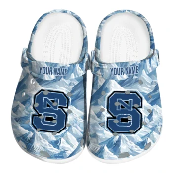 customized nc state wolfpack mountain artwork clogs best selling