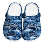 customized nevada wolf pack snowy hills clogs best selling