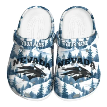 customized nevada wolf pack snowy mountains clogs best selling