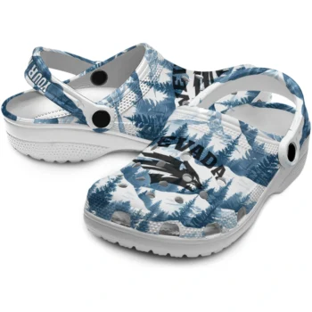customized nevada wolf pack snowy mountains clogs high quality