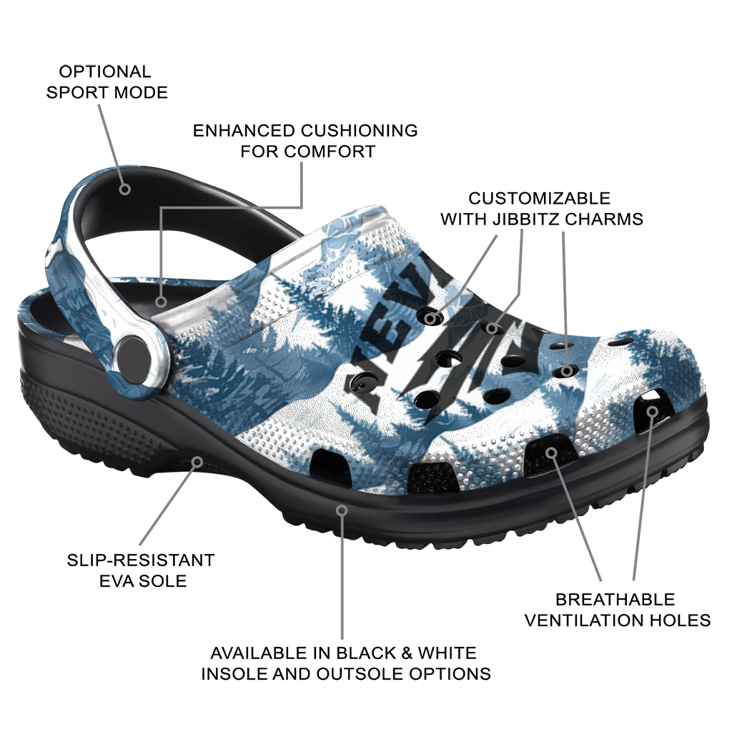 customized nevada wolf pack snowy mountains clogs new arrival customized nevada wolf pack snowy mountains clogs new arrival