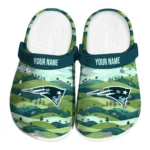 customized new england patriots hills illustration clogs best selling