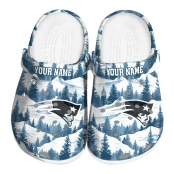 customized new england patriots snowy mountains clogs best selling