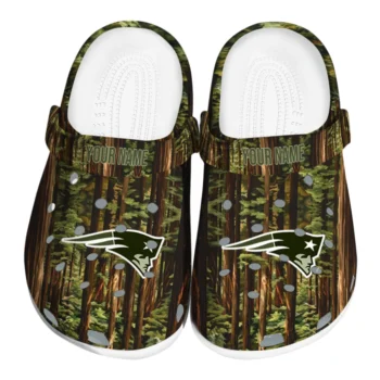 customized new england patriots woods forest designs clogs best selling