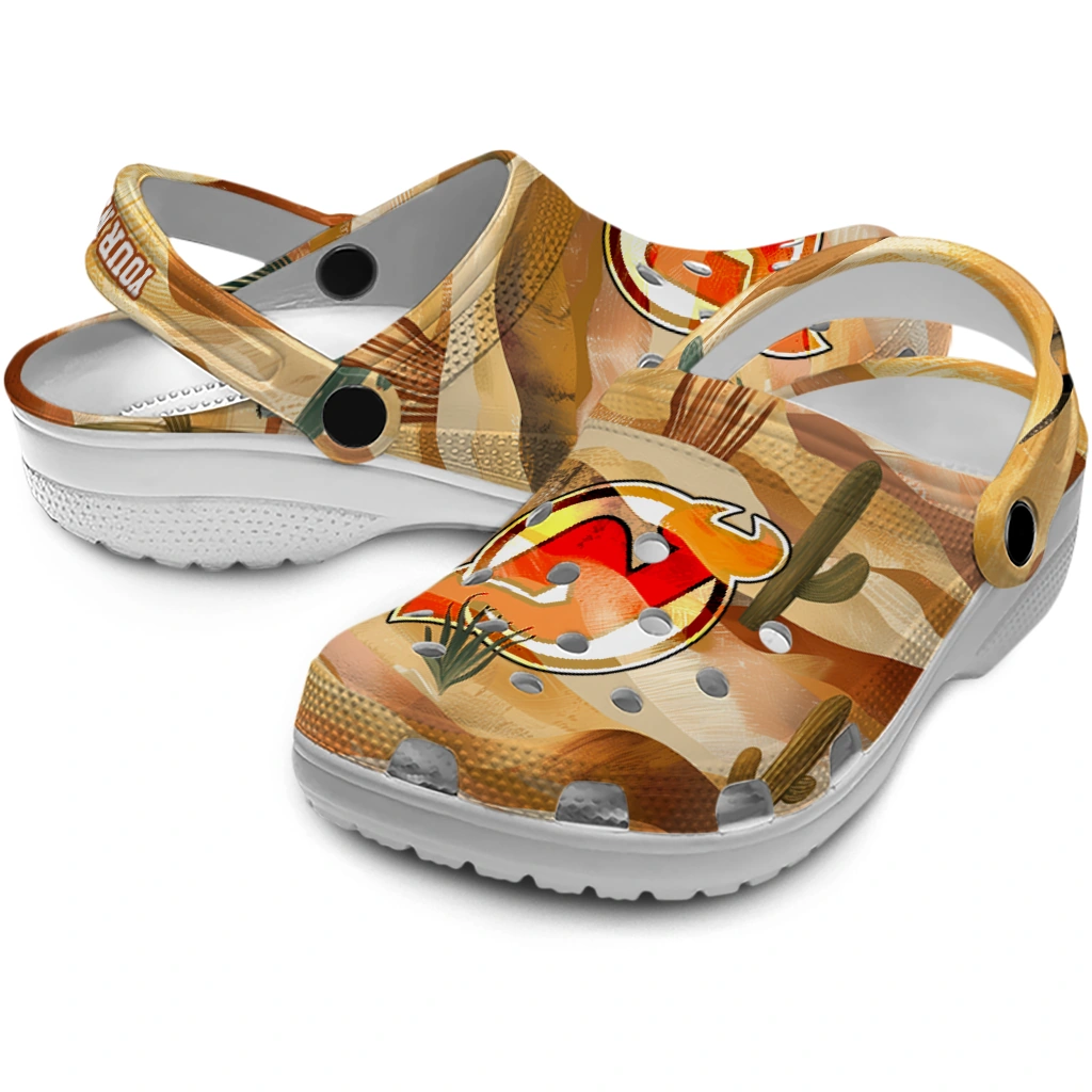 customized new jersey devils desert layers clogs high quality customized new jersey devils desert layers clogs high quality