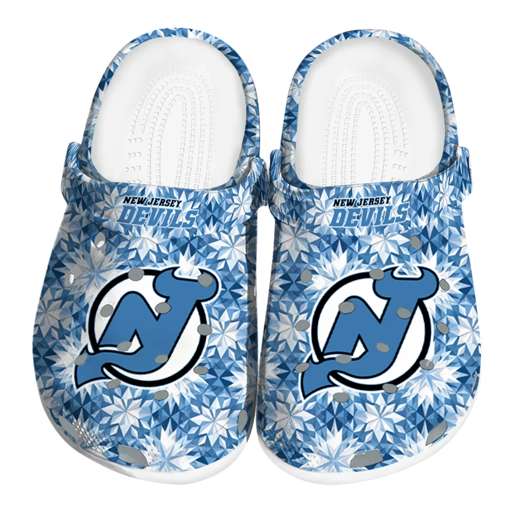 customized new jersey devils snowflake mosaic clogs best selling customized new jersey devils snowflake mosaic clogs best selling