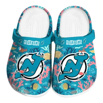 customized new jersey devils tropical fish ocean clogs best selling