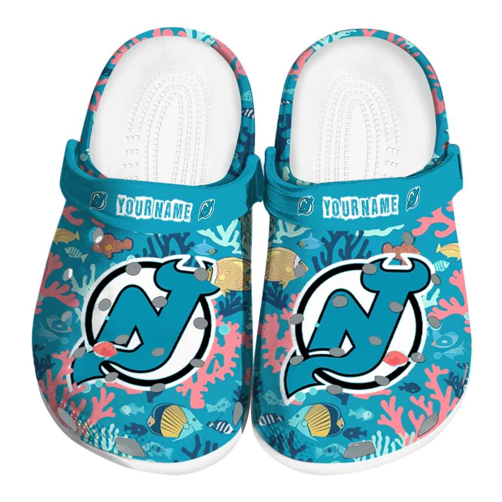 customized new jersey devils tropical fish ocean clogs best selling customized new jersey devils tropical fish ocean clogs best selling