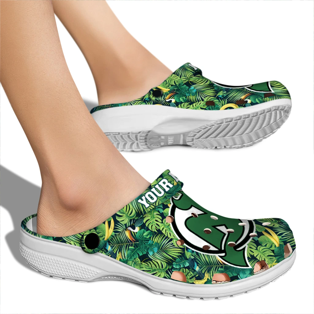 customized new jersey devils tropical leaves clogs fashion forward customized new jersey devils tropical leaves clogs fashion forward