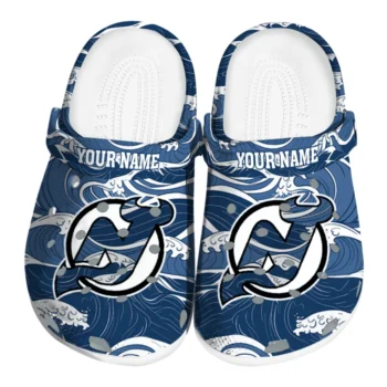 customized new jersey devils wave flow clogs best selling