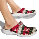 customized new mexico lobos christmas motif clogs best selling