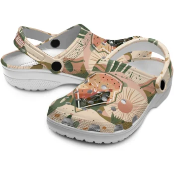 customized new mexico lobos desert cactus pattern clogs high quality