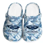 customized new orleans pelicans mountain artwork clogs best selling