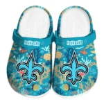 customized new orleans saints tropical fish ocean clogs best selling