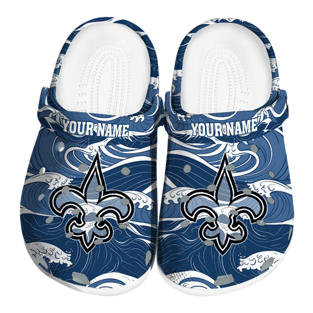 customized new orleans saints wave flow clogs best selling customized new orleans saints wave flow clogs best selling