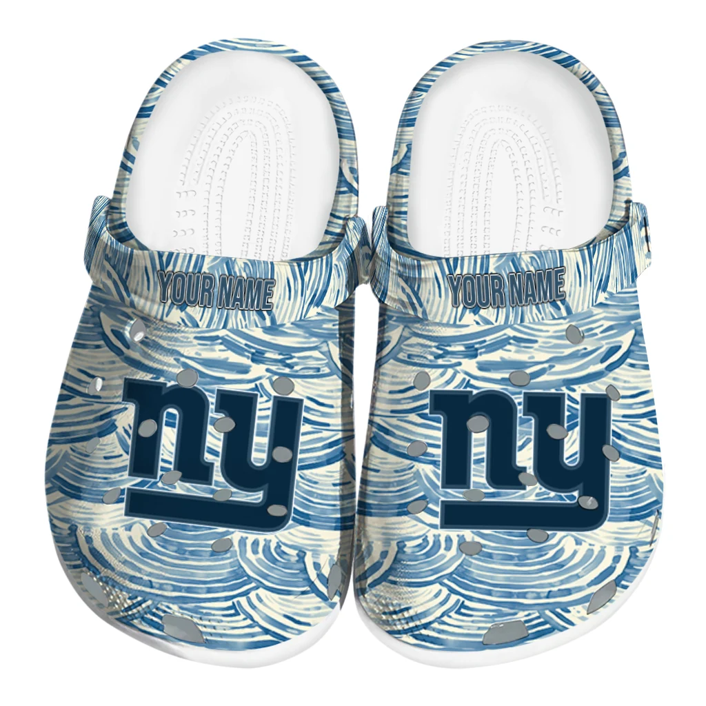 customized new york giants sea swirls clogs best selling customized new york giants sea swirls clogs best selling