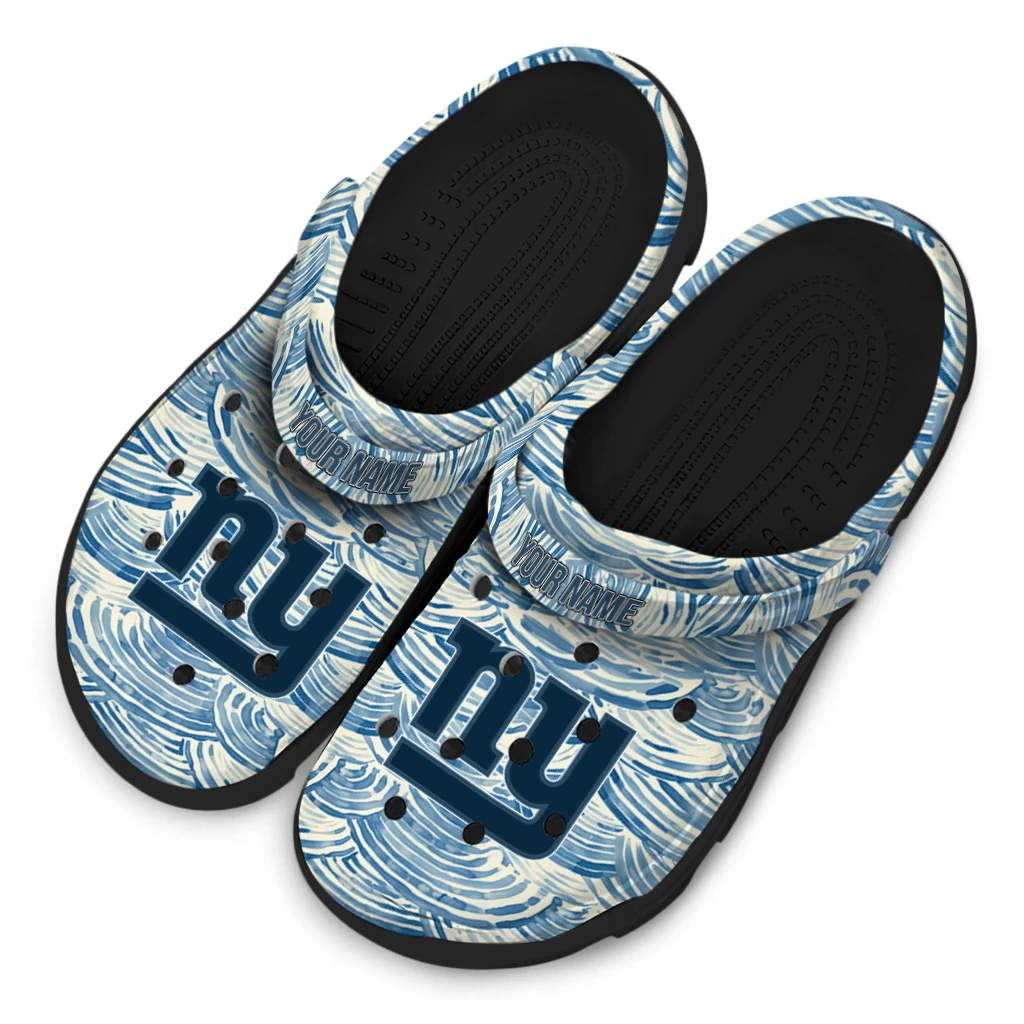 customized new york giants sea swirls clogs latest model customized new york giants sea swirls clogs latest model