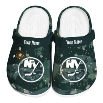 customized new york islanders deer nightscape clogs best selling