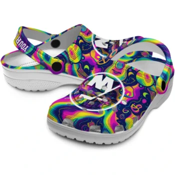 customized new york islanders swirling mushrooms clogs high quality
