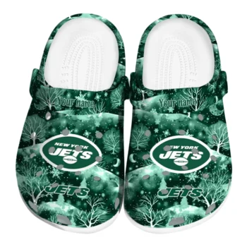 customized new york jets snowy hills clogs best selling