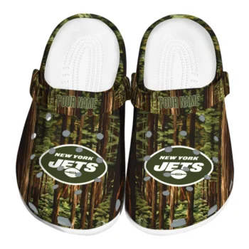 customized new york jets woods forest designs clogs best selling