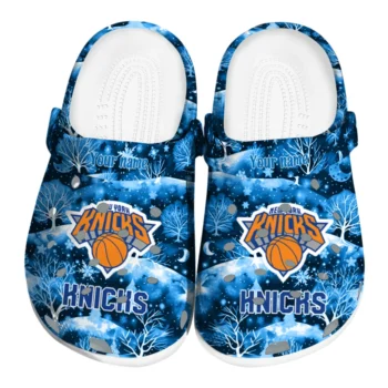 customized new york knicks snowy hills clogs best selling