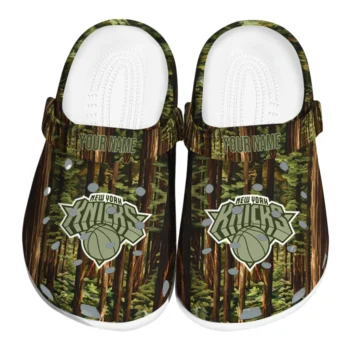 customized new york knicks woods forest designs clogs best selling