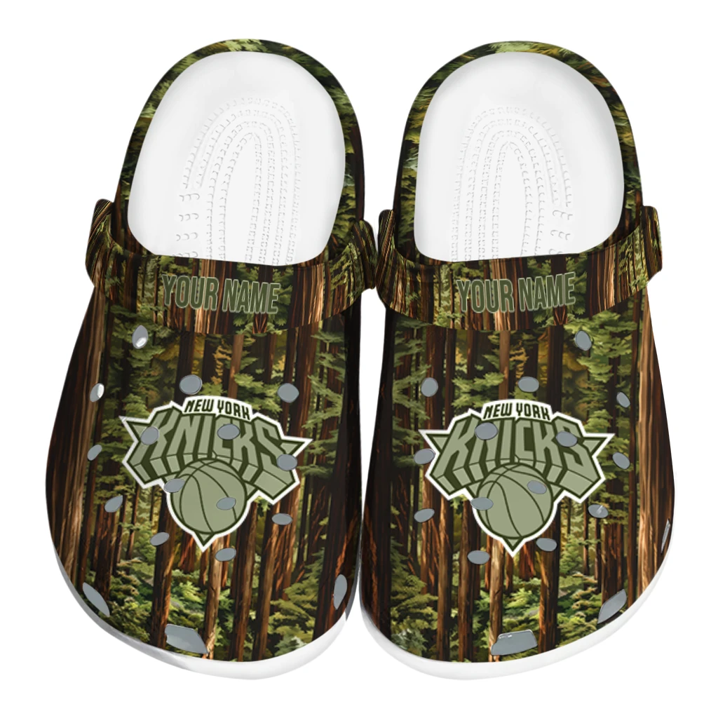 customized new york knicks woods forest designs clogs best selling customized new york knicks woods forest designs clogs best selling