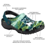 customized new york rangers hills illustration clogs best selling