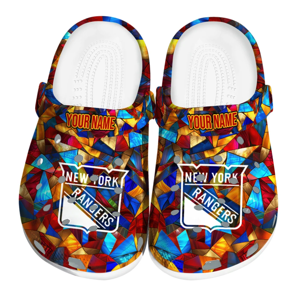 customized new york rangers prism pieces clogs best selling customized new york rangers prism pieces clogs best selling
