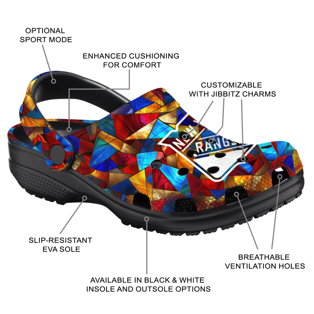 customized new york rangers prism pieces clogs new arrival customized new york rangers prism pieces clogs new arrival