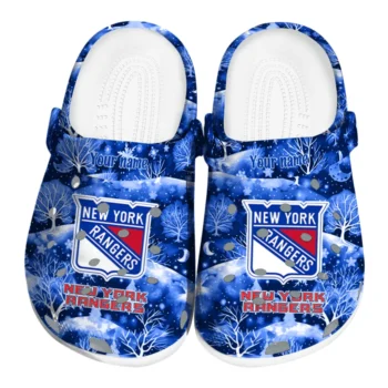 customized new york rangers snowy hills clogs best selling