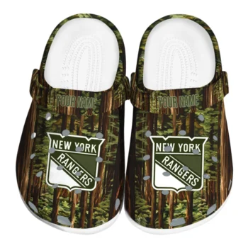 customized new york rangers woods forest designs clogs best selling