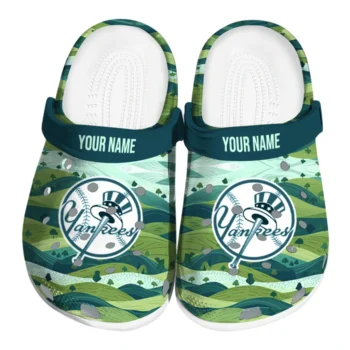 customized new york yankees hills illustration clogs best selling