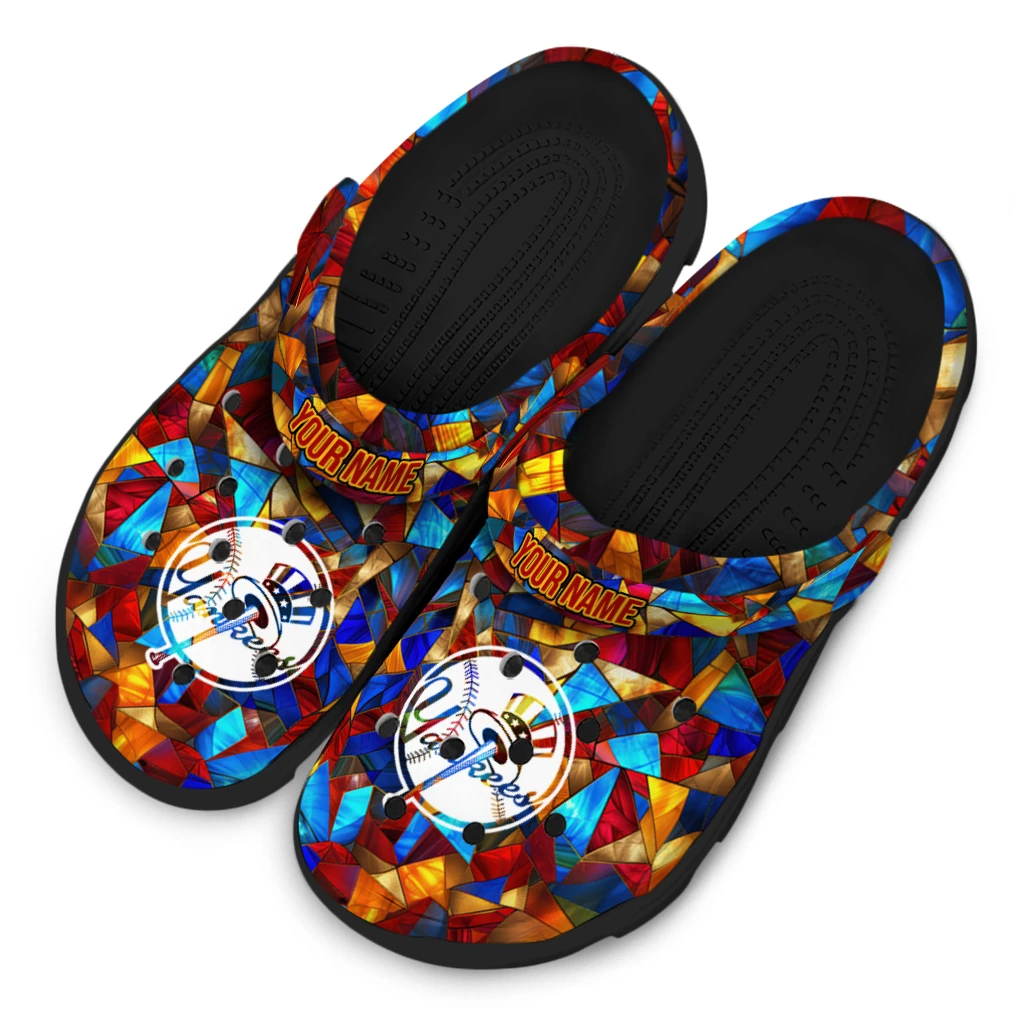 customized new york yankees prism pieces clogs latest model customized new york yankees prism pieces clogs latest model